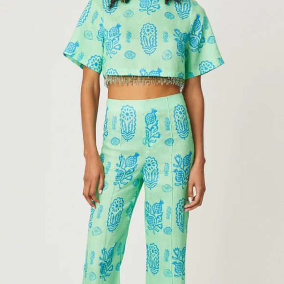 RHODE Linen Sam Pant Clover Block - Picture 4 of 8